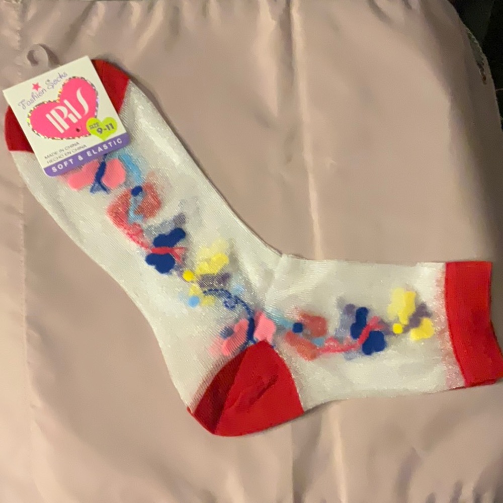 Sheer Butterfly socks